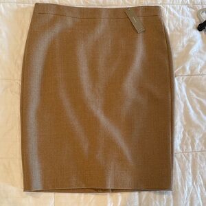 J. Crew Classic Brown Pencil Skirt